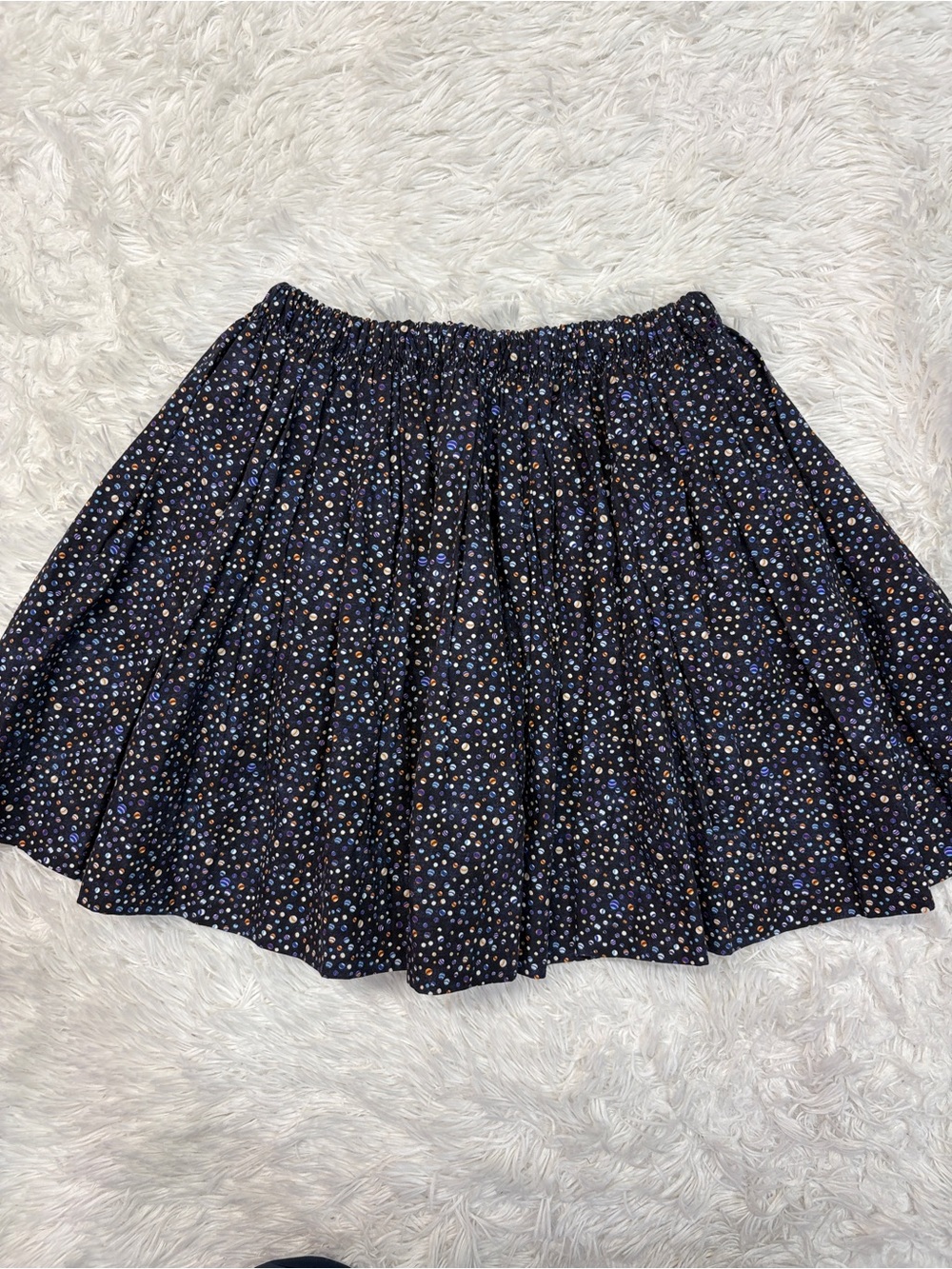 Makie Girls Printed Navy Skirt